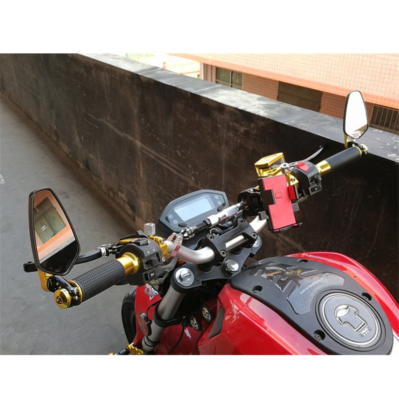 achteruitkijkspiegel voor motorfiets, 7/8 inch, 22 mm, universele achteruitkijkspiegel voor motorfiets, 7/8 inch, 22 mm, universele