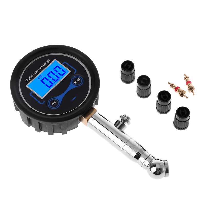LCD Digitale Bandenspanningsmeter voor Motor, Auto, Vrachtwagen, Fiets.