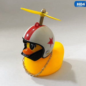 Kleine gele eend mascotte/metafoor