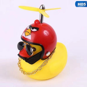 Kleine gele eend mascotte/metafoor