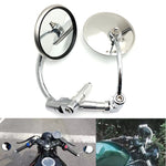 Chrome Zijspiegels voor Cruiser Chopper Bobber Cafe Racer